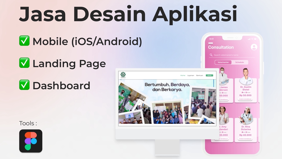 UI & UX Design - Jasa Desain UI/UX untuk Mobile App, Landing Page, dan Dashboard - 1