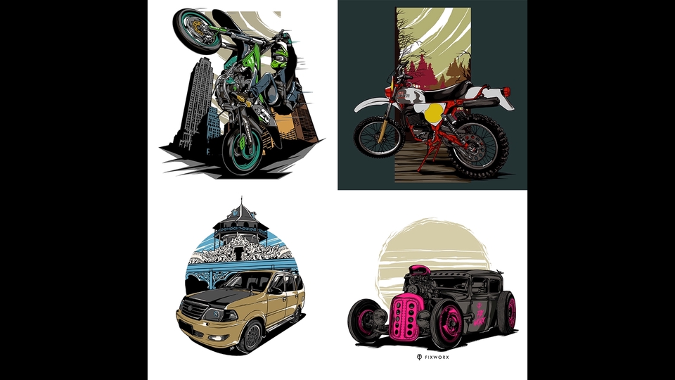 Gambar dan Ilustrasi - DESAIN ILUSTRASI MOTOR DAN MOBIL - 3