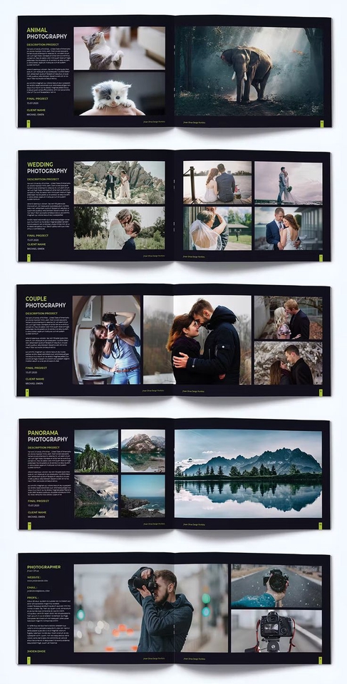 Portfolio & Resume - Desain Template Resume/CV  dan Portofolio fotografi - 10