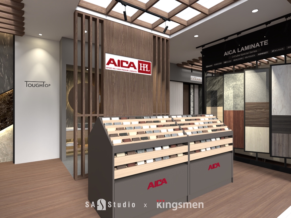 Jasa desain interior dan render 3d untuk cafe minimalis dengan desain unik dan sederhana.