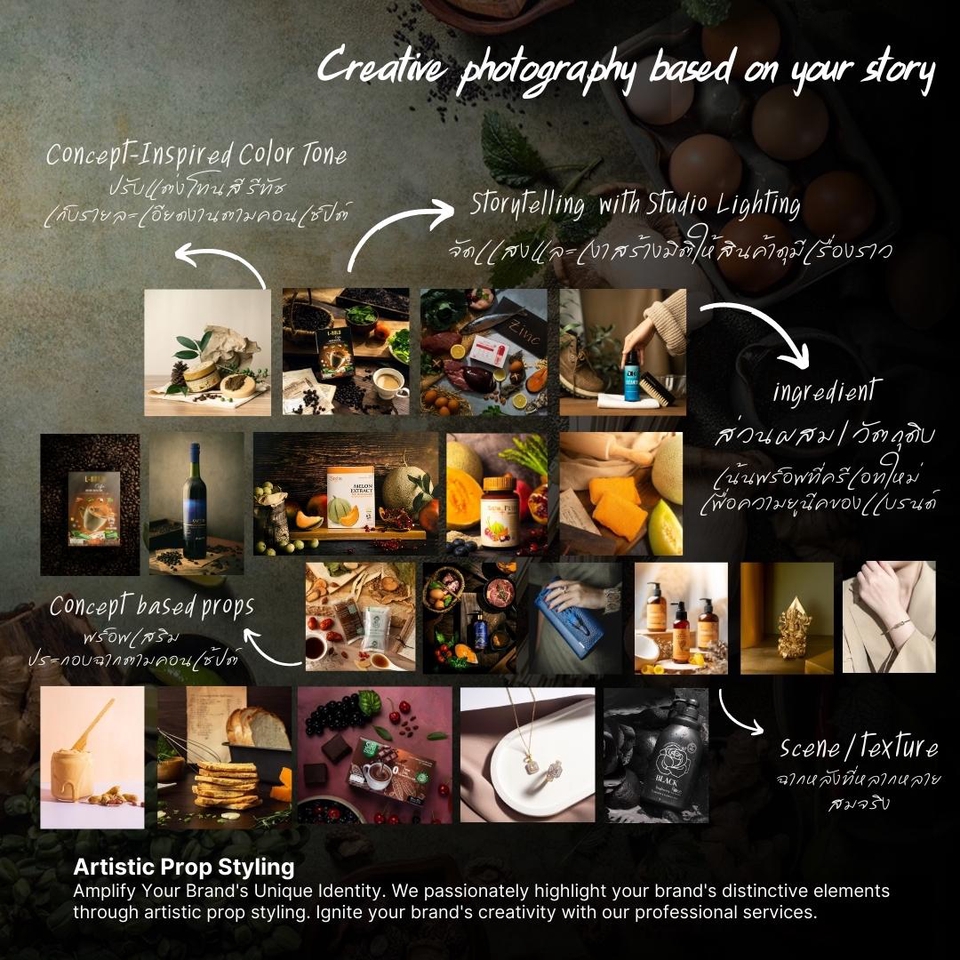 Photography - รับถ่ายภาพสินค้า สร้าง Branding ให้โดดเด่น มีสตอรี่ ไม่ซ้ำใคร กับ Prop stylist specialist - 3