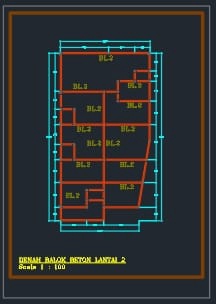 CAD Drawing - Gambar Kerja IMB Rumah Tinggal , Ruko, Kantor, Mess- 5000/m2 - 19