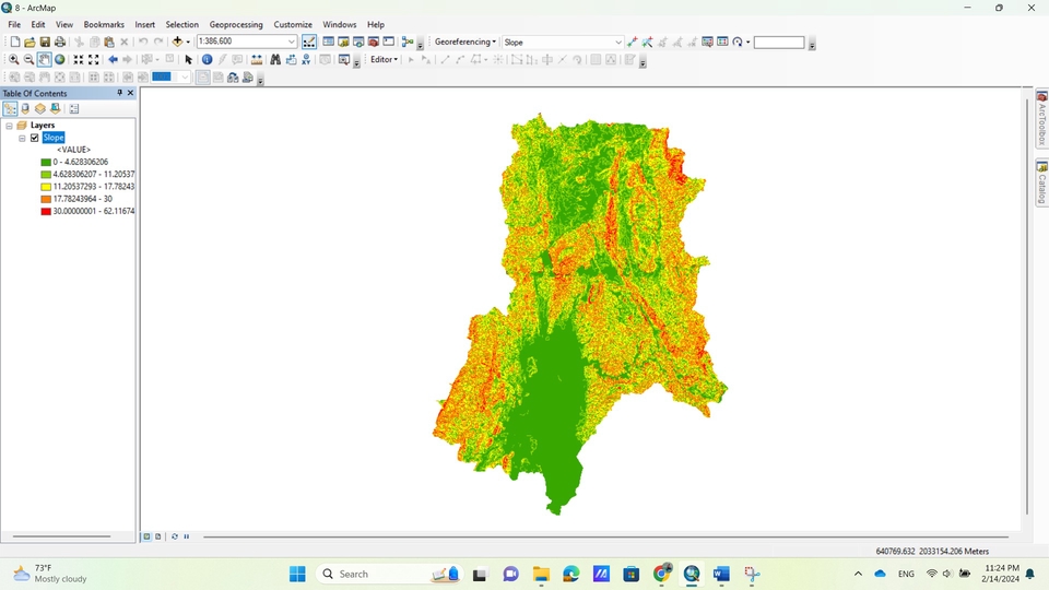 รับทำแผนที่ gis แสดงการวิเคราะห์ข้อมูลเชิงพื้นที่ ด้วยโปรแกรม ArcGIS