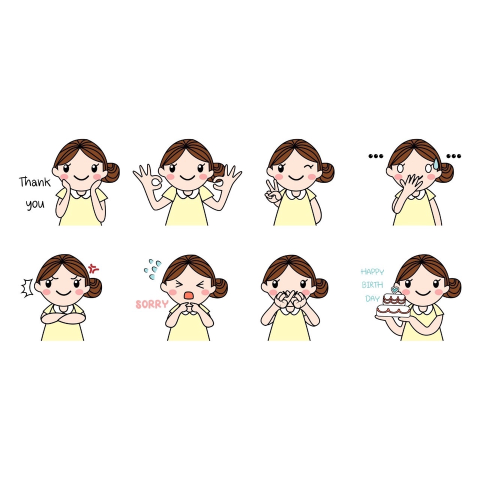 ออกแบบ LINE Sticker - รับวาด ออกแบบ Sticker Line น่ารักๆ ราคาประหยัด ตามแบบที่ลูกค้าต้องการ - 28