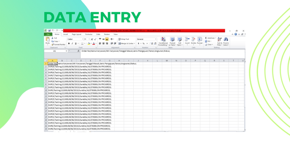 Entri Data - DATA ENTRY SERVICE. FAST RESPONSE 24 JAM - 5