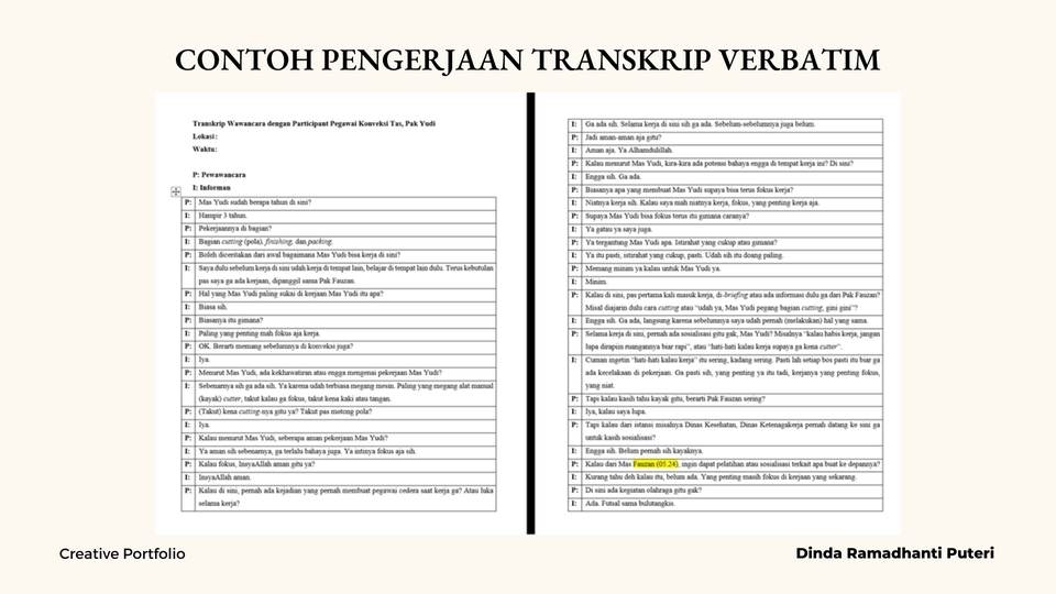 Contoh jasa pengetikan online dan transkrip verbatim dari tugas sekolah, makalah, skripsi, proposal, tugas kantor, dan dokumen lainnya.
