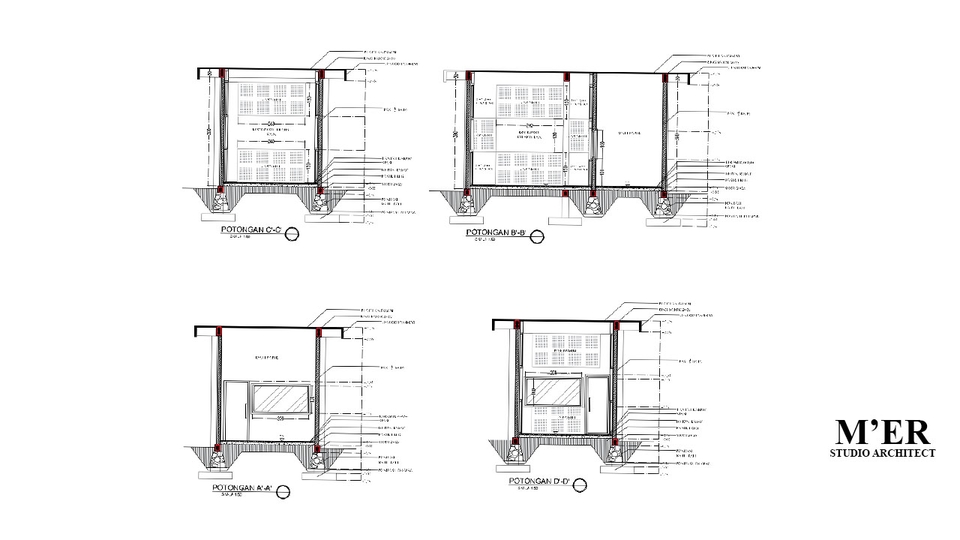 3D & Perspektif - Gambar Kerja Arsitektural 2 D  - 4