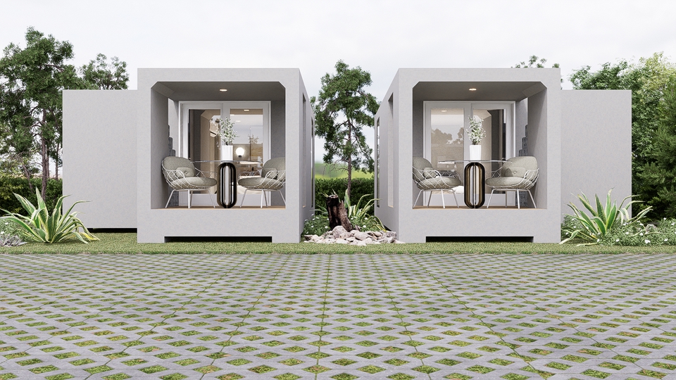 3D Perspective -  รับทำภาพ 3D Perspective Interior Exterior ภาพเสมือนจริง งานสถาปัตยกรรม - 6