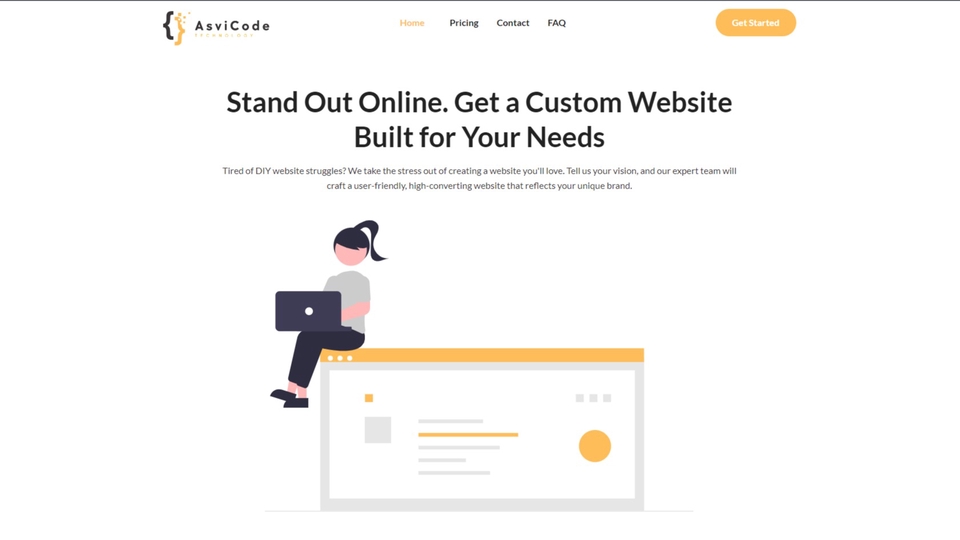 Jasa pembuatan website custom, website professional, website terbaik, untuk bisnis online Anda.