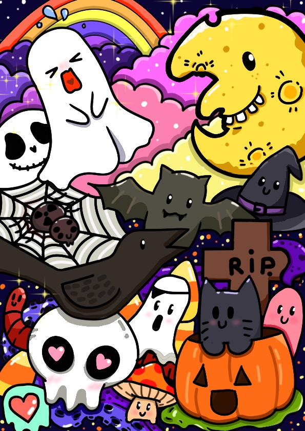 วาดภาพการ์ตูน - รับวาดภาพสไตล์ Doodles Arts ลายเส้นน่ารักๆ - 5