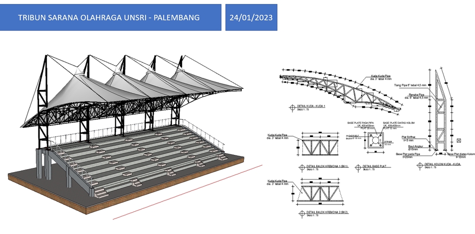 CAD Drawing - ANALISIS DAN DESIGN STRUKTUR BANGUNAN, RUMAH TINGGAL, WAREHOUSE, PARBIK, DLL - 4