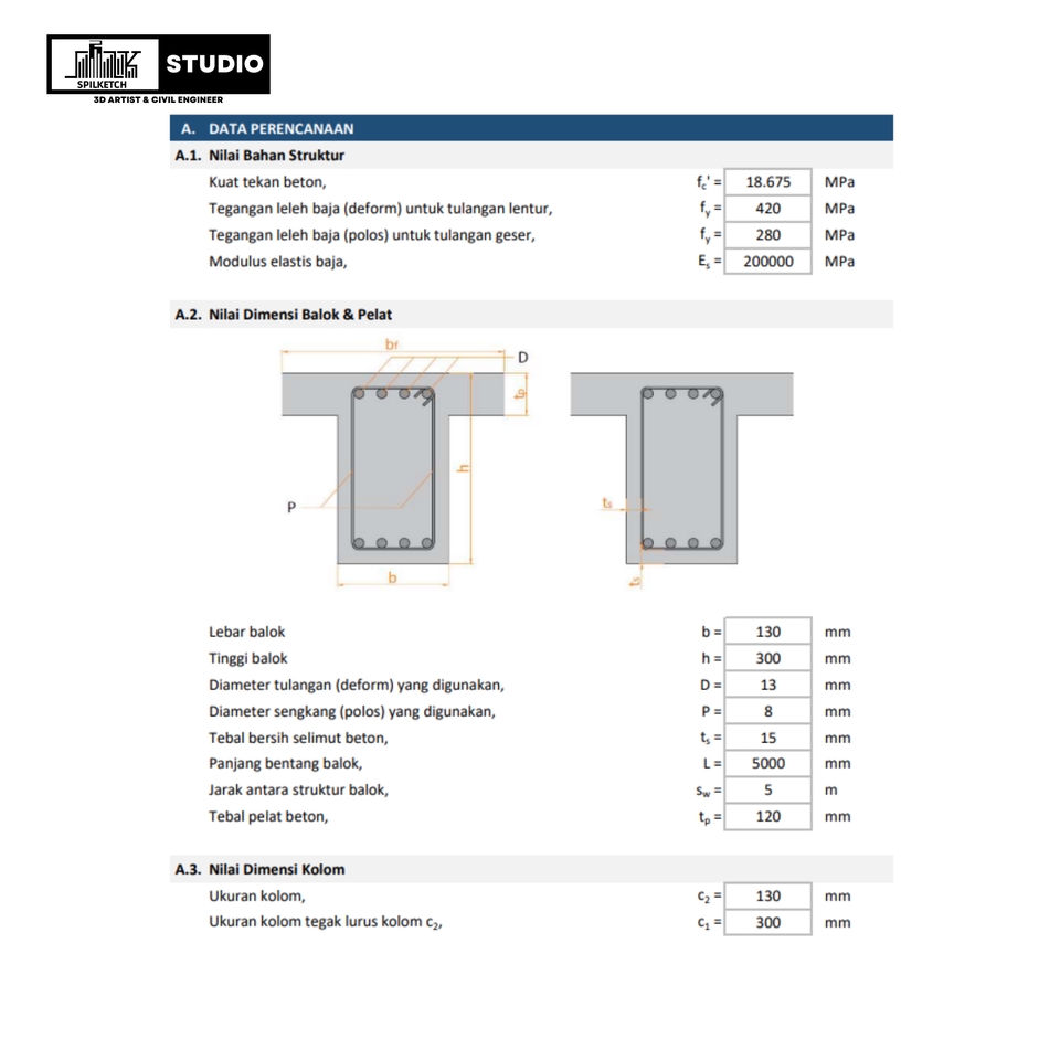 Akuntansi dan Keuangan - Perhitungan Struktrur Bangunan Beton, Baja dan RAB ( Rencana Anggaran Biaya) - 4