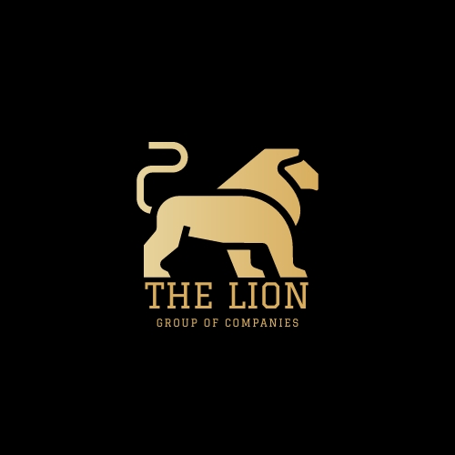 Logo emas The Lion, grup perusahaan