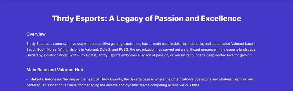 Jasa pembuatan website profesional untuk esports dengan desain yang menarik dan fungsional.