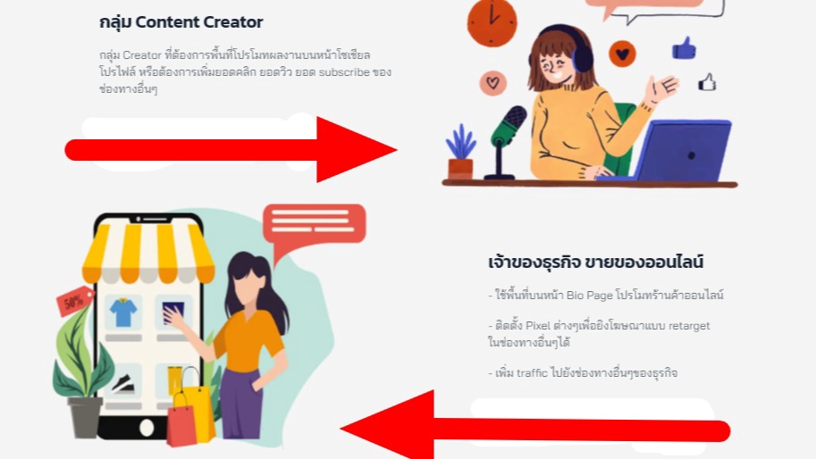 Web Development - รับทำ Linktree Link in bio สำหรับ Creator - 1