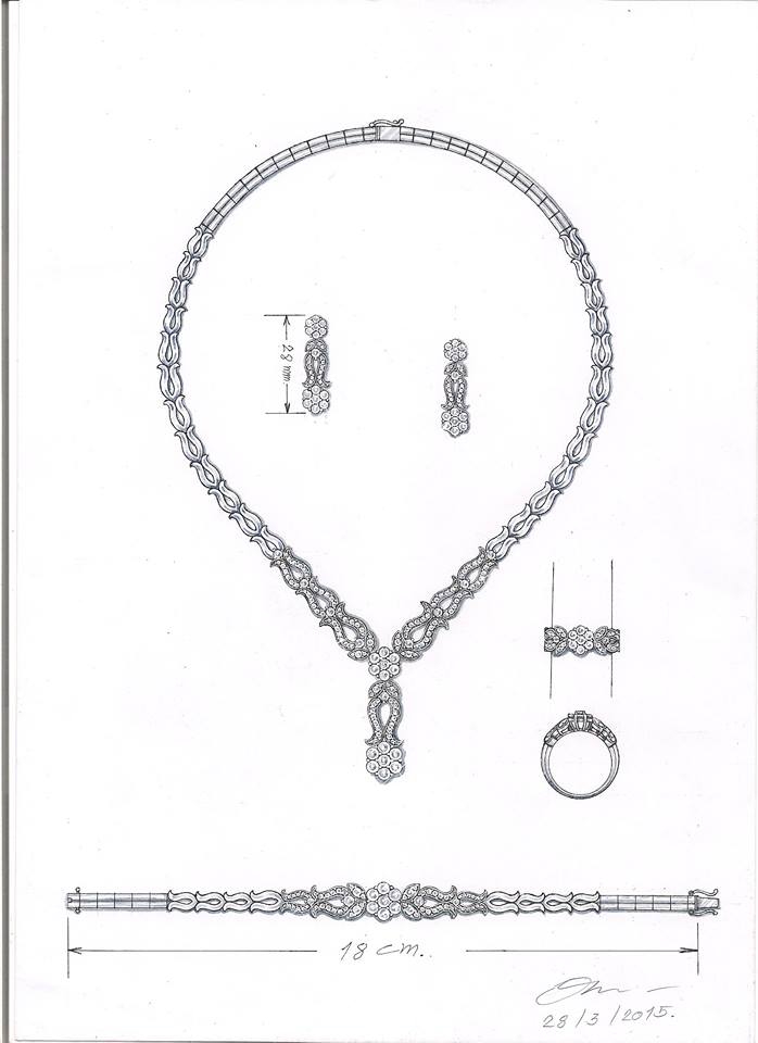 อื่นๆ - ออกแบบเครื่องประดับ เขียนมือ hand sketch jewelry design - 24
