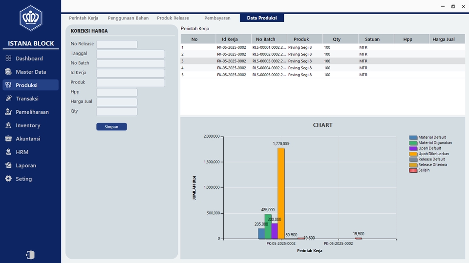 Jasa pembuatan program matlab aplikasi desktop dengan tabel data dan chart.