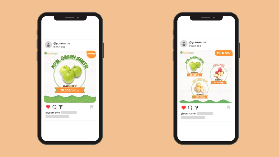 Jasa Desain Banner Instagram Promosi Apel Green Smith