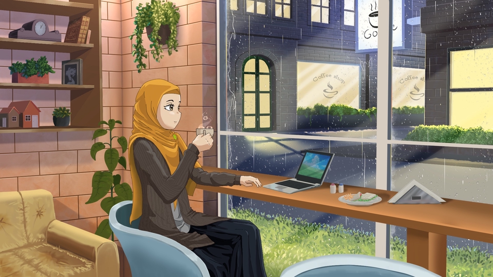 Jasa Membuat Video Animasi 3D dan 2D - Video Animasi Lofi / Background Bergerak Frame-by-Frame (Tanpa AI)