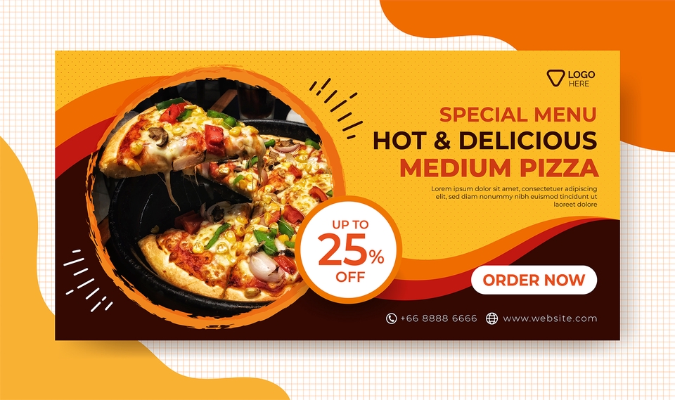 Banner Online - Desain Sosial Media Post Banner dan Desain Food Menu Banner Professional - 13