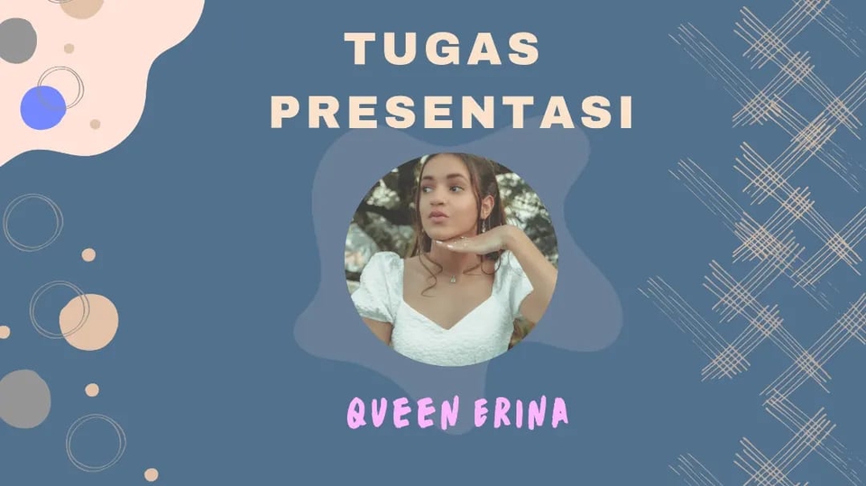 Jasa desain presentasi profesional, Queen Erina membuat slide presentasi untuk powerpoint.