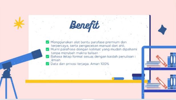 Jasa proofreading dan parafrase premium, cek plagiarisme, aman dan terpercaya, harga terjangkau.