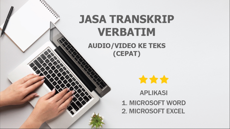 Pengetikan Umum - JASA TRANSKRIP VERBATIM AUDIO/VIDEO KE TEKS (CEPAT DAN PROFESIONAL) - 1