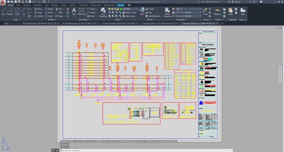 CAD Drawing - Jasa Gambar Instalasi Mekanikal Elektrikal & Plumbing ( MEP ) - 11