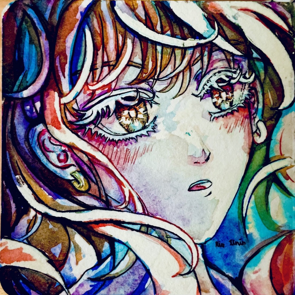 รับวาดรูปภาพประกอบดิจิตอล  ภาพวาดสีน้ำ  ภาพวาดหญิงสาว