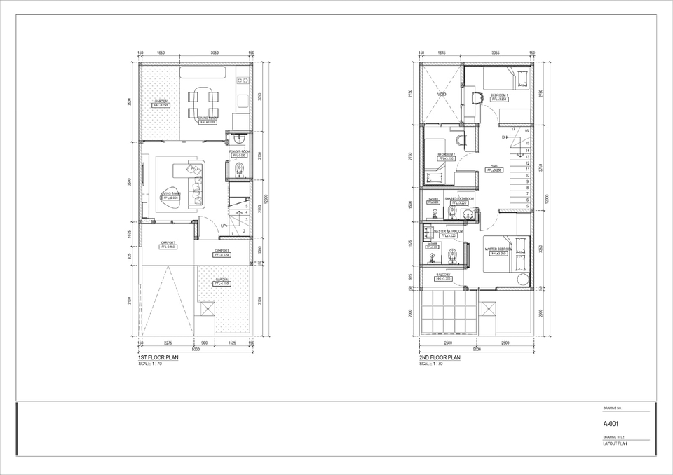 Jasa drafter arsitek autocad untuk desain rumah 2 lantai, drafter freelance, autocad murah.