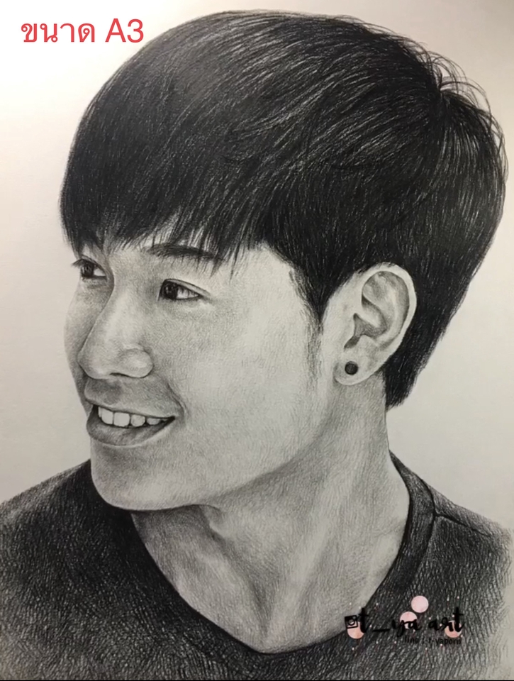 วาดภาพเหมือน Portrait - ภาพเหมือนด้วยเทคนิคสีไม้ HandmadeV.1 - 6