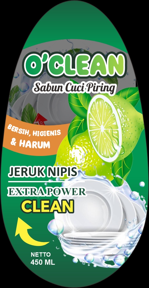 Jasa Desain Logo Restoran O'Clean, desain logo makanan dan minuman profesional dengan harga terjangkau.