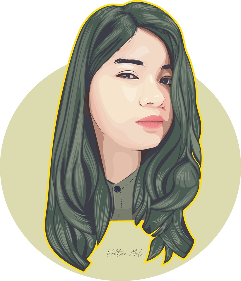 Gambar dan Ilustrasi - Ilustrasi Wajah/ Vector Illustration/ Vektor Wajah - 5