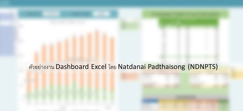 พิมพ์งาน และคีย์ข้อมูล - รับสร้าง Dashboard, Summary Sheet, Pivot, Formula and Format Template, Data Cleaning  - 6