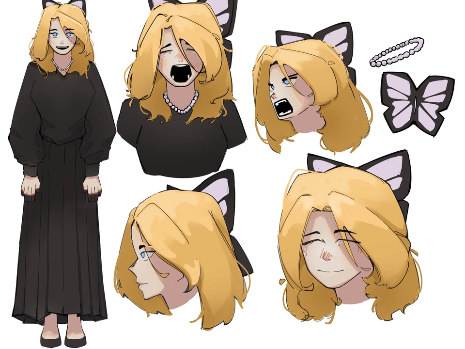 Jasa desain karakter kartun vtuber dengan desain yang lucu dan imut.