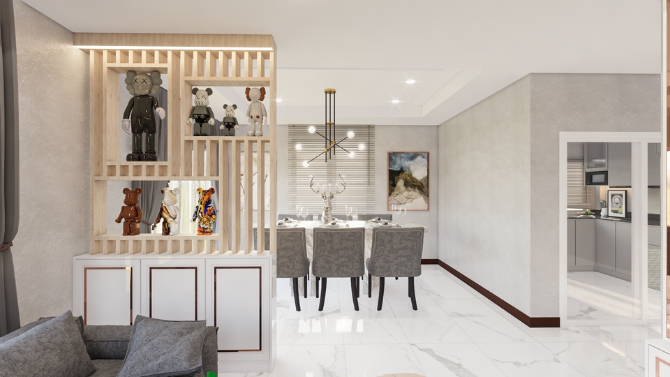 ทำโมเดล 3D - Furniture Built-in - 9