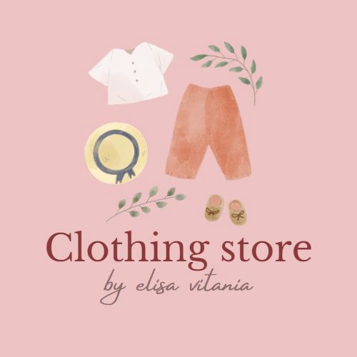 Desain logo toko pakaian Elisa Vitania, jasa desain logo online murah