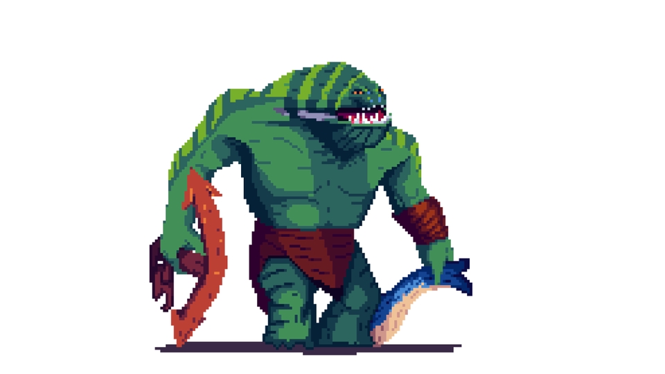 Desain Karakter - karakter pixel art - 2