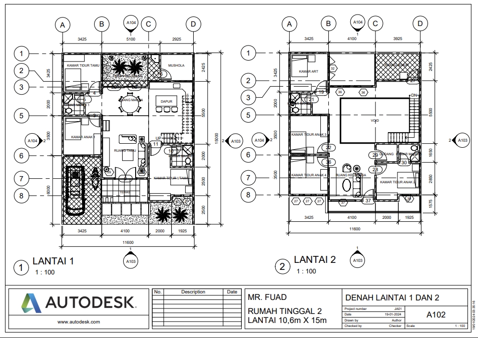 CAD Drawing - Pembuatan gambar 2D AUTOCAD, REVIT, GAMBAR IMB, GAMBAR KERJA, GAMBAR STRUKTUR, GAMBAR AS BUILT - 4