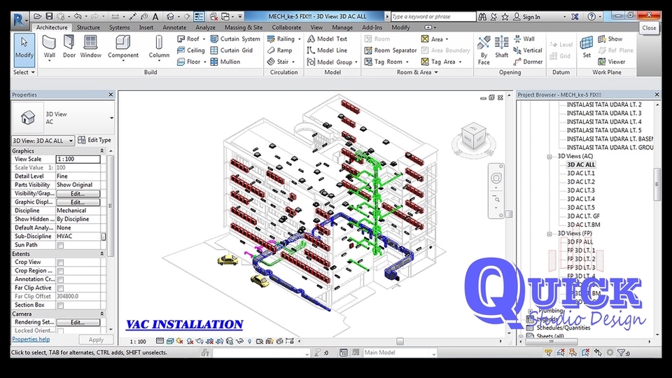 CAD Drawing - Modeling Revit Ars, Str & MEP (Recommended) - 14