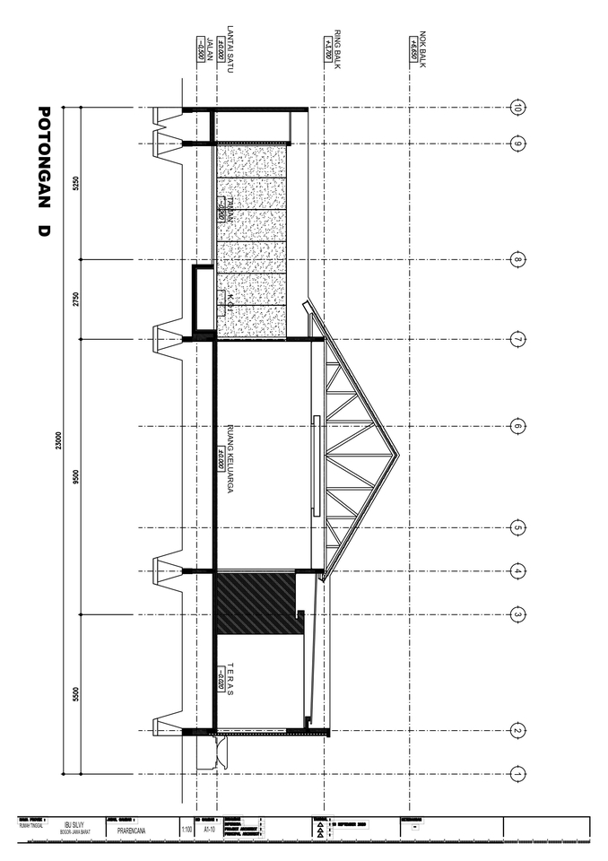 CAD Drawing - Desain Rumah 2D, 3D & RAB - 6