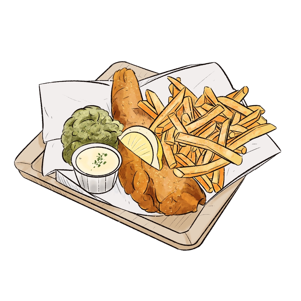 Gambar dan Ilustrasi - Ilustrasi produk makanan style manga - 8