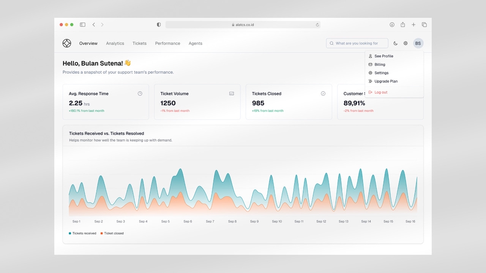 Jasa Pembuatan Landing Page untuk Produk UMKM dan Brand - Membangun Desain Dashboard atau Web Application dengan Desain Minimalist dan Clean