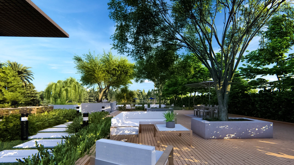 ออกแบบภูมิทัศน์และตกแต่งสวน - Landscape Design 3D Render - 4