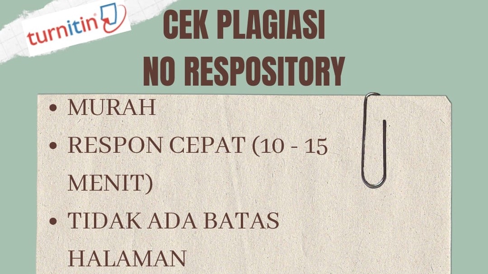 Proofreading - Cek Turnitin (Harga 8rb via tf) - 1