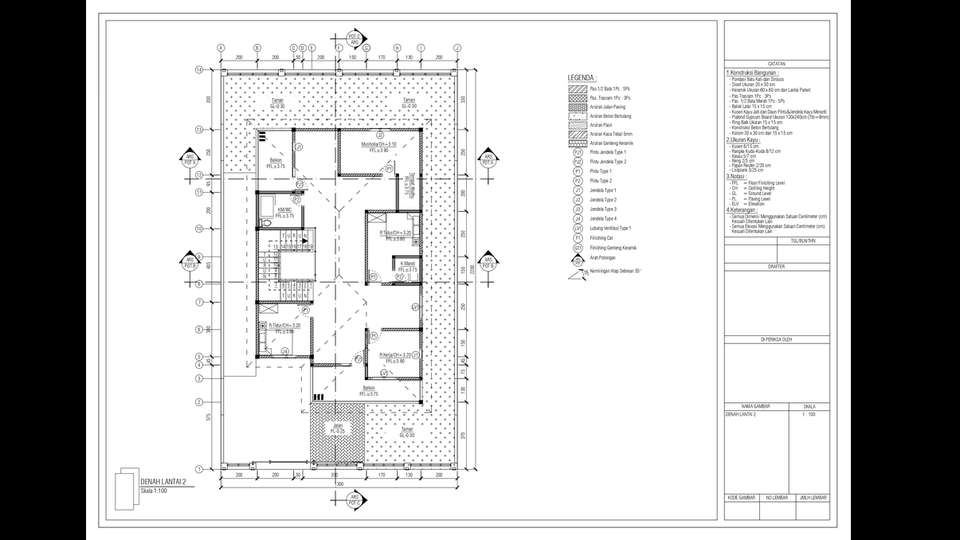 CAD Drawing - Desain Gambar Kerja (Autocad) 2D - 5