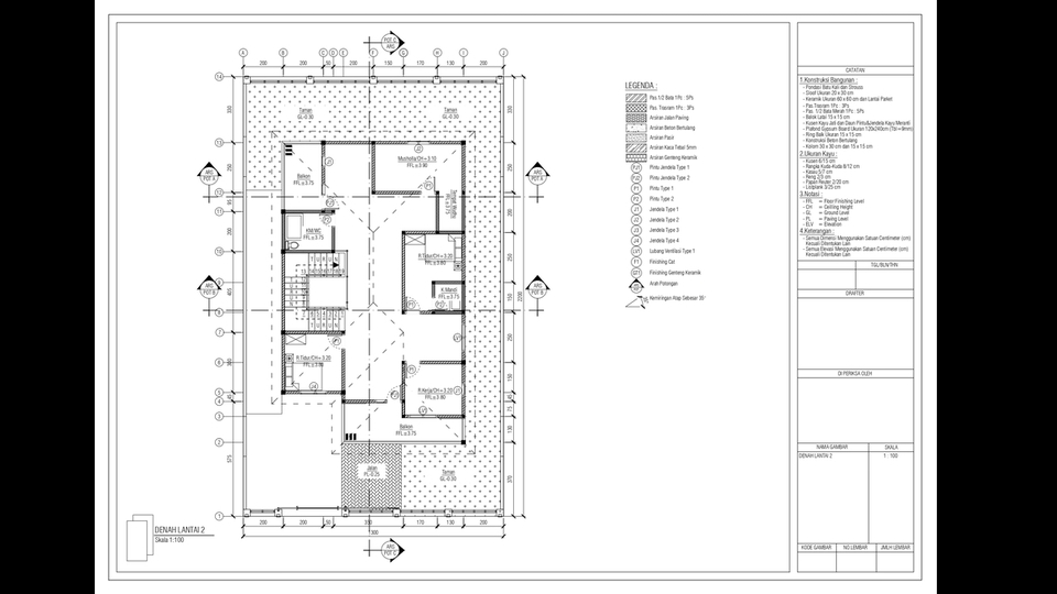 CAD Drawing - Desain Gambar Kerja (Autocad) 2D  - 5