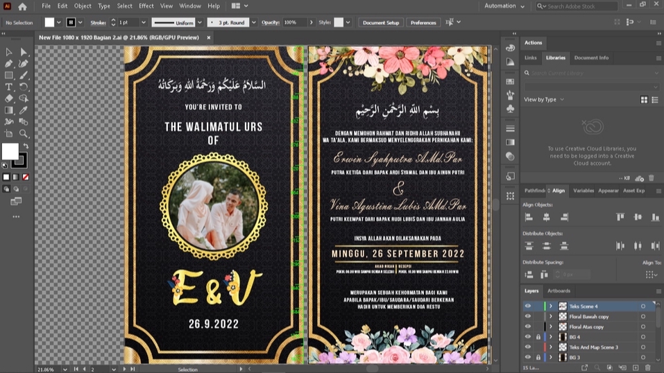 Kartu Ucapan & Video - Desain Undangan Digital Berbentuk Gambar (JPG/PNG) - 5