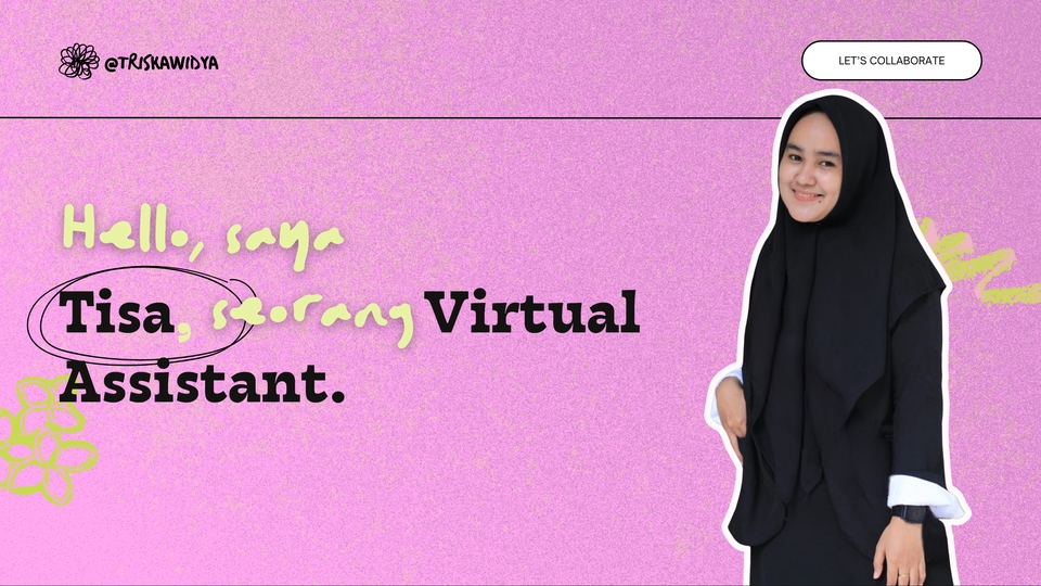 Jasa virtual assistant profesional, freelancer wanita Indonesia, siap membantu bisnis Anda.