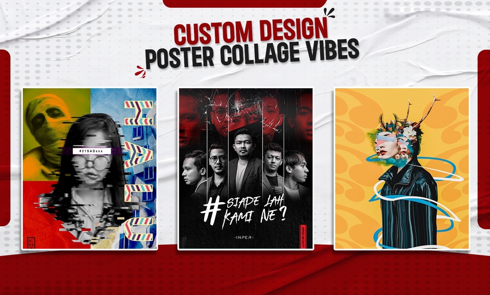 Banner Online - Desain poster kolase art, sesuai request - 3